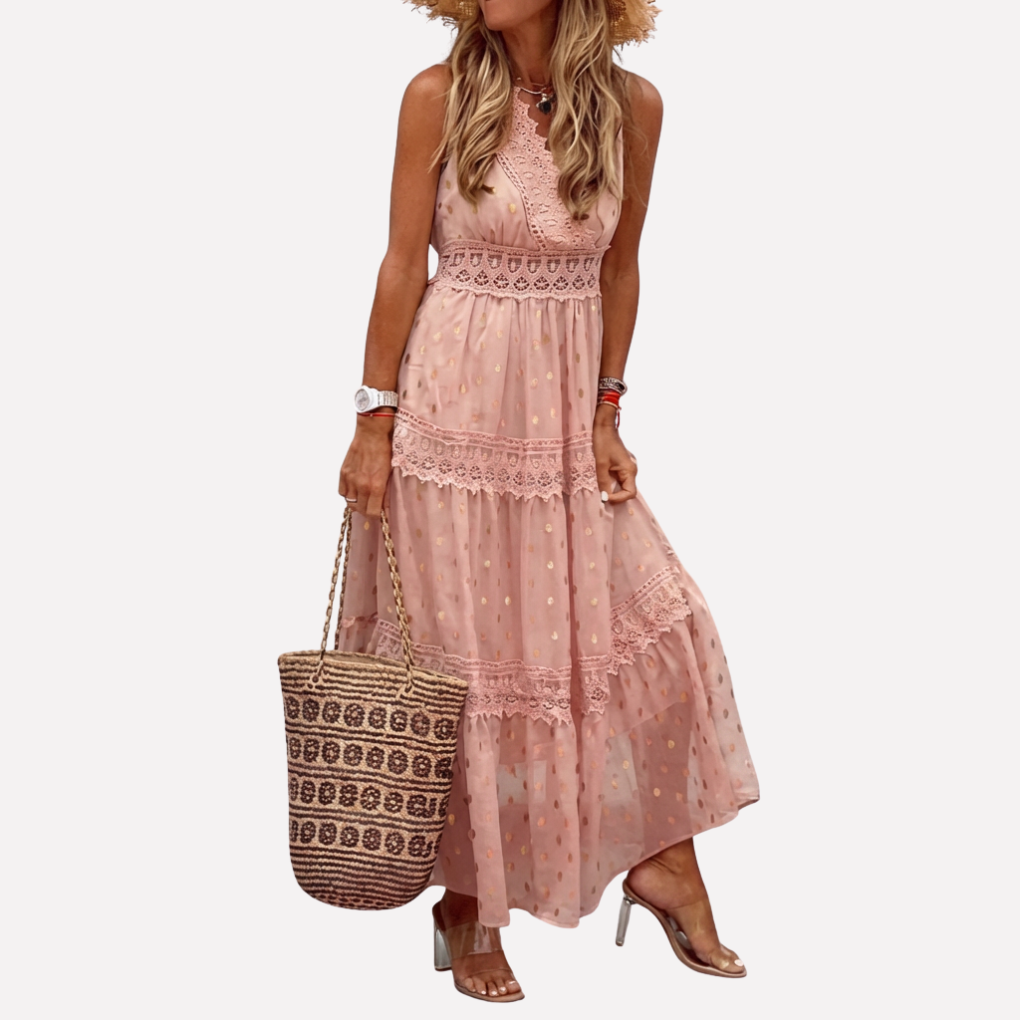Long Printed Maxi Dress for Women