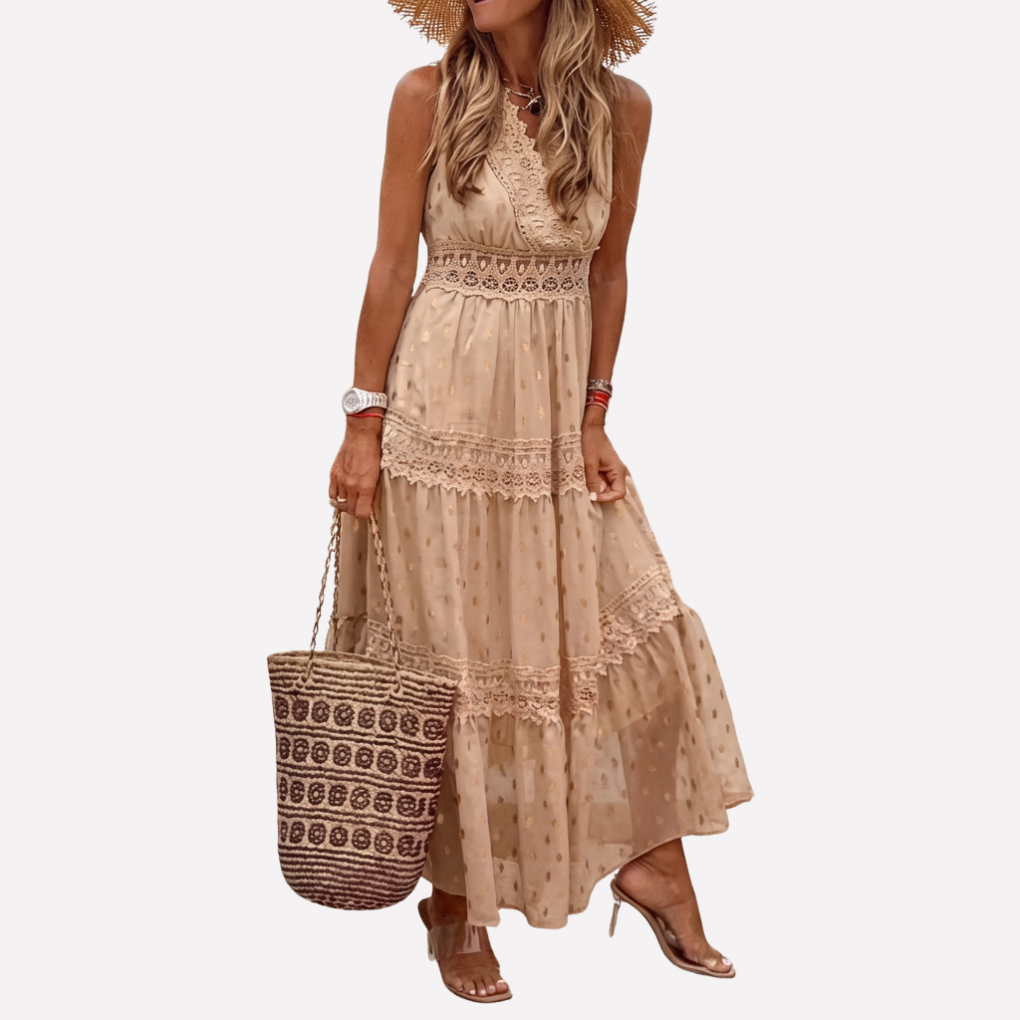 Long Printed Maxi Dress for Women