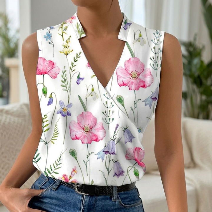 Airy V-Neck Blouse for Women