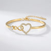 Infinity Heart Motif Adjustable Bracelet for Women
