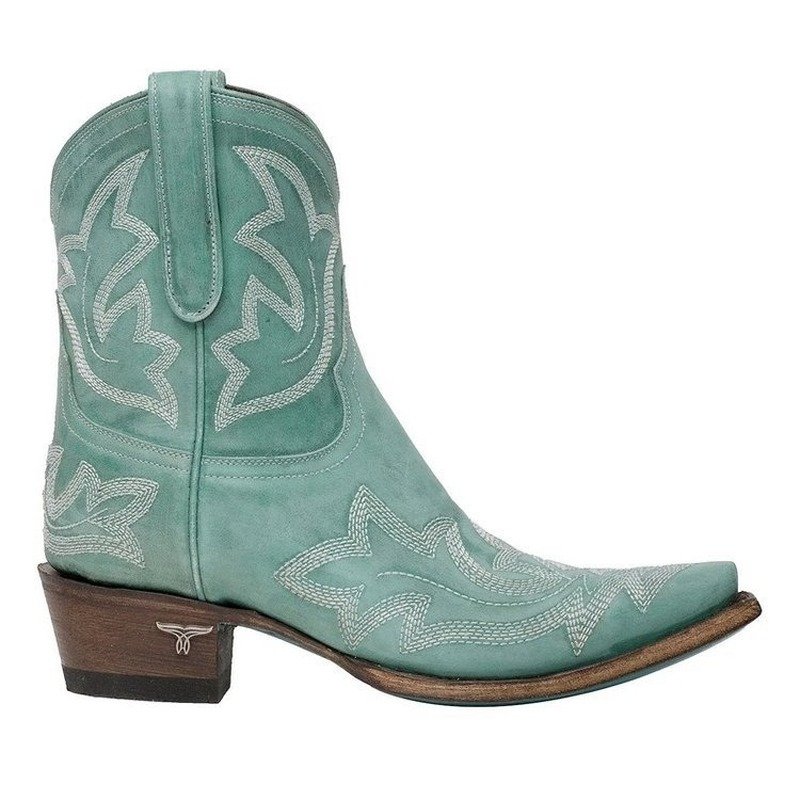 Embroidered Leather Cowboy Ankle Boots – Dakota Autumn Edition