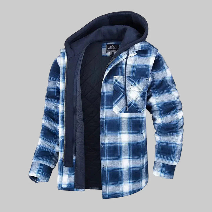 Checkered Jacket for Men with Timeless Elegance