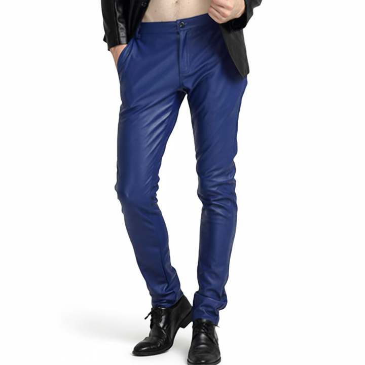 Faux Leather Men's Pants - Oscar