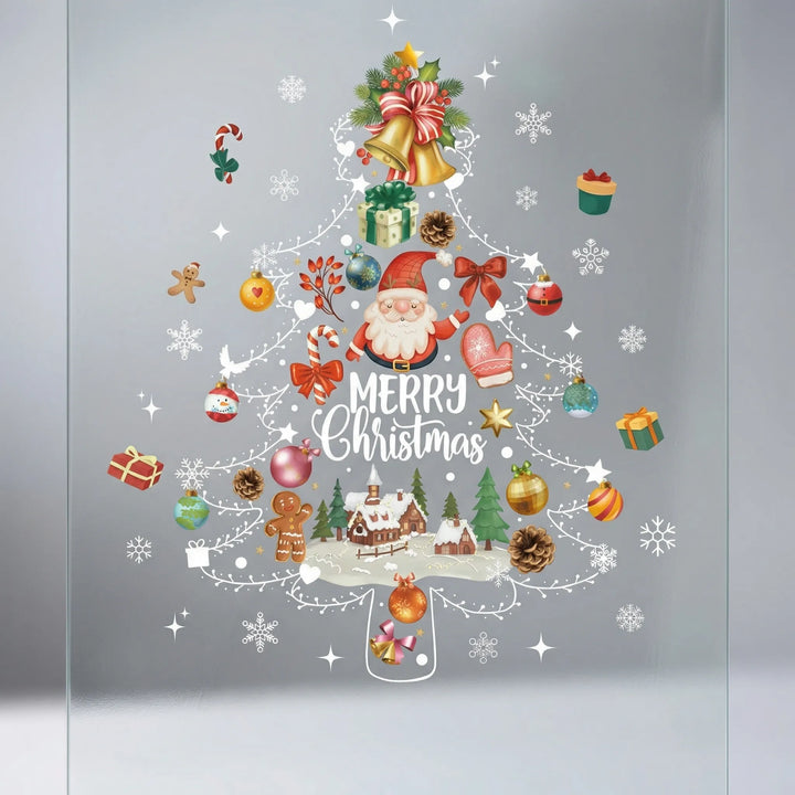 Festivelle - Reusable Festive Window Cling Set