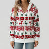 Zip-Up Hooded Holiday Jacket
