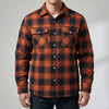Fleece-Lined Plaid Shirt Jacket For Men