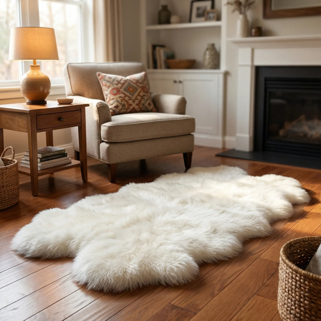 Fluffy Chair Cover Rug - Furriva
