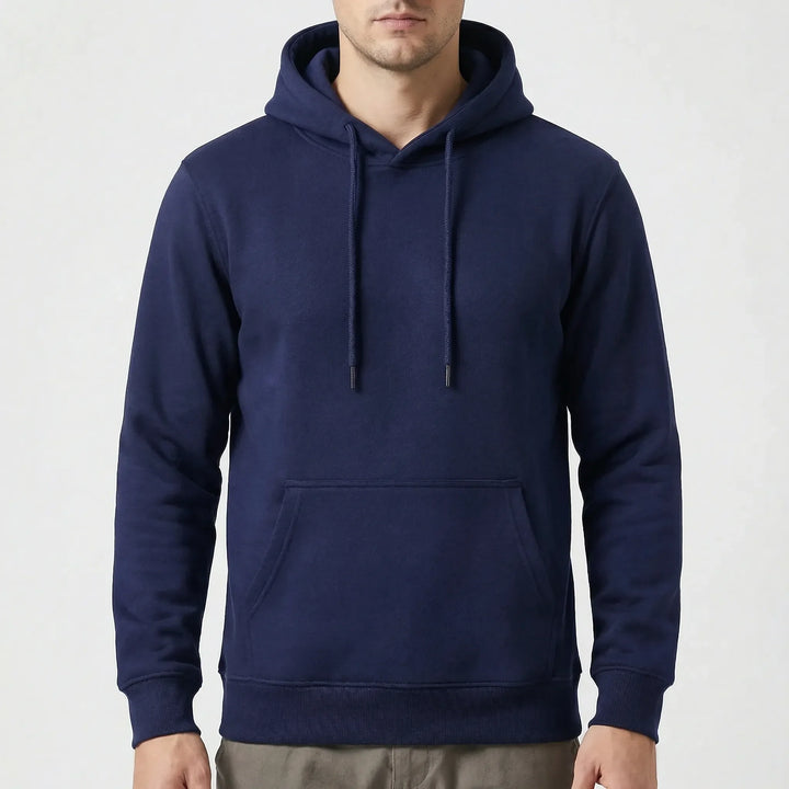 Fleexton - Fleece-Lined Pullover Hoodie For Men