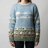 Relaxed Fit Sheep Print Sweater for Women