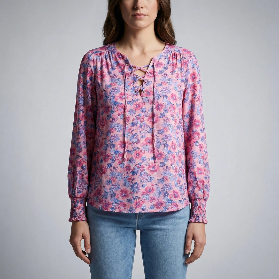 Florindra - Floral Print Boho Blouse