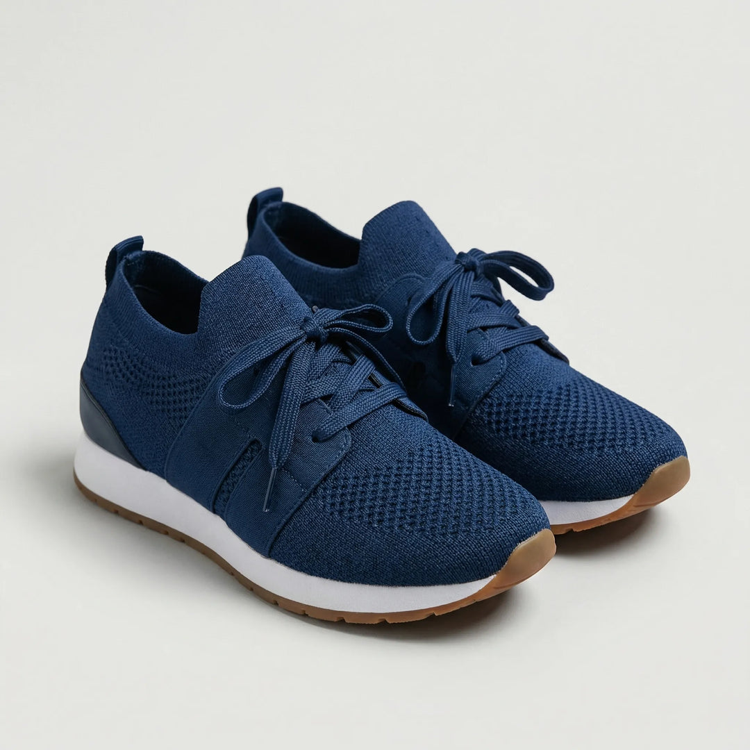 Fluxera - Lace-Up Mesh Upper Casual Sneaker