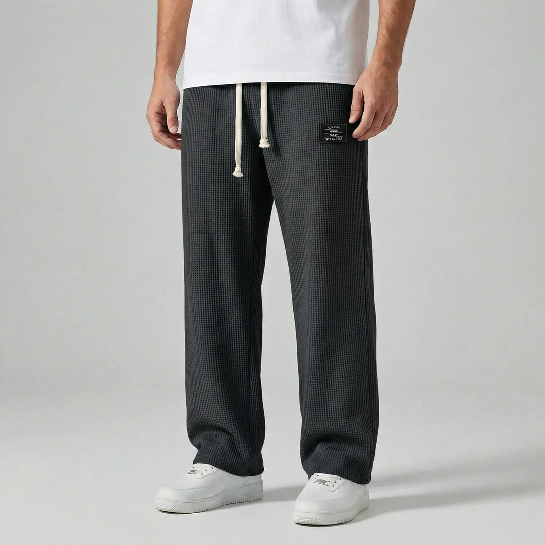 Casual Drawstring-Waist Pants - Caspar