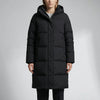 Knee-Length Hooded Puffer Parka