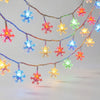 Snowflake-Shaped LED String Lights