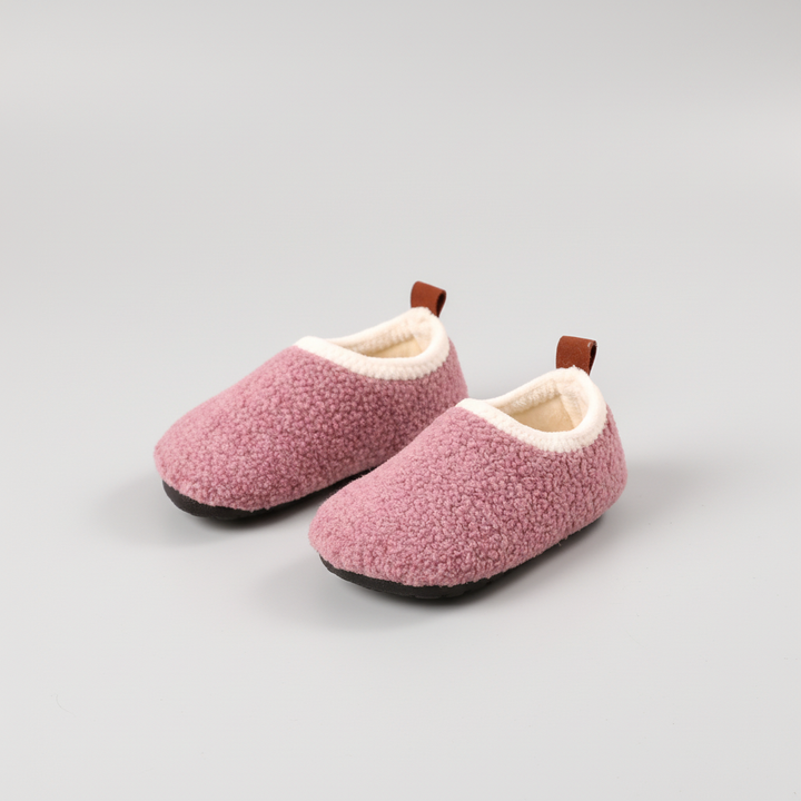 Lined Plush Slippers for Kids - TeddyToes