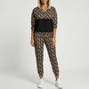 Geometric Print Two-Piece Tracksuit Set