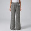 High-Waist Wide-Leg Printed Trousers