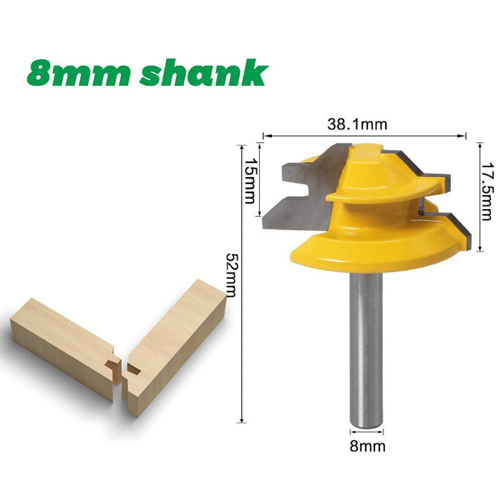 45° Lock Mitre Router Bit