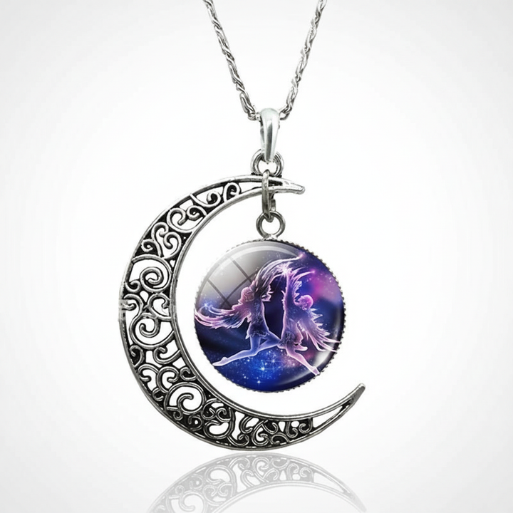 Moon Pendant Zodiac Necklace - StarGleam