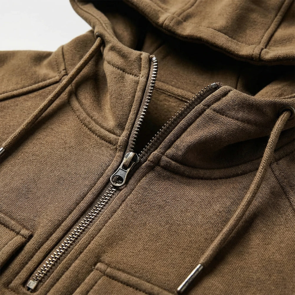 Halvex - Half-Zip Hooded Pullover For Men