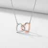 Interlocking Heart Pendant Necklace