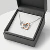 Interlocking Hearts Pendant Necklace