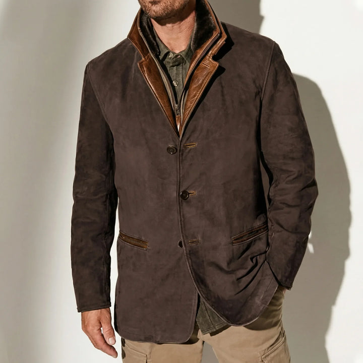 Heritawn - Heritage-Inspired Men's Button-Front Jacket