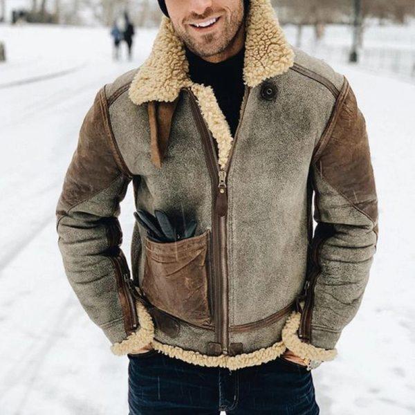 Men's Shearling-Style Jacket - Thies
