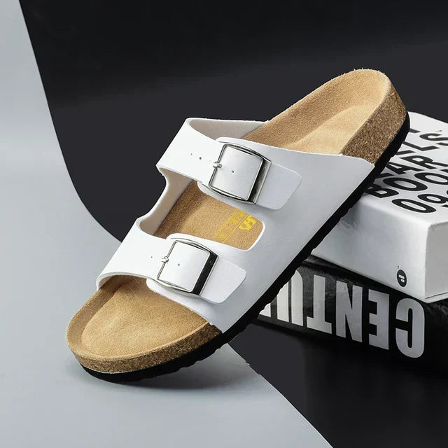 Breezy & Comfortable Men's Leather Sandals with Adjustable Straps – Matteo
