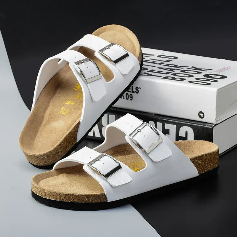 Breezy & Comfortable Men's Leather Sandals with Adjustable Straps – Matteo