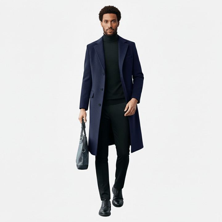 Men's Coat with Button Placket - Ramon