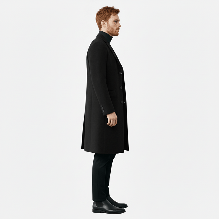 Men's Coat with Button Placket - Ramon