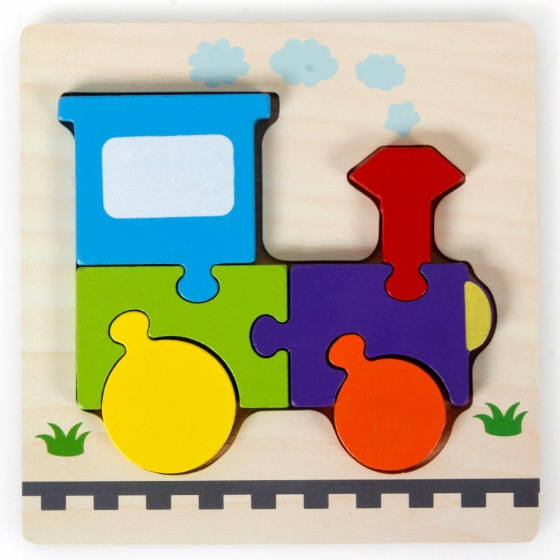 Wooden Montessori Puzzle – ColourJoy (Buy 1 Get 1 Free)