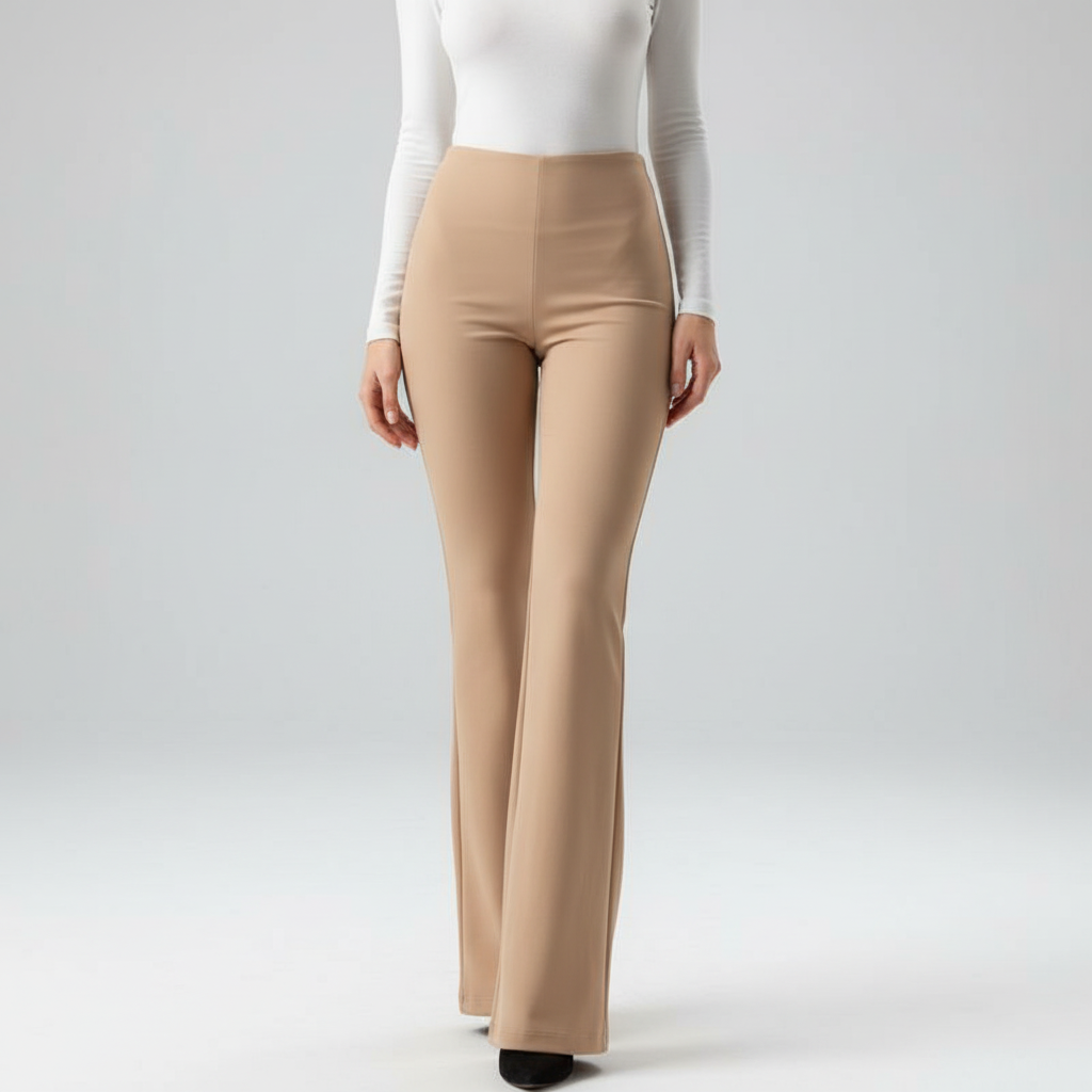 High-Waisted Flared Pants - Annika