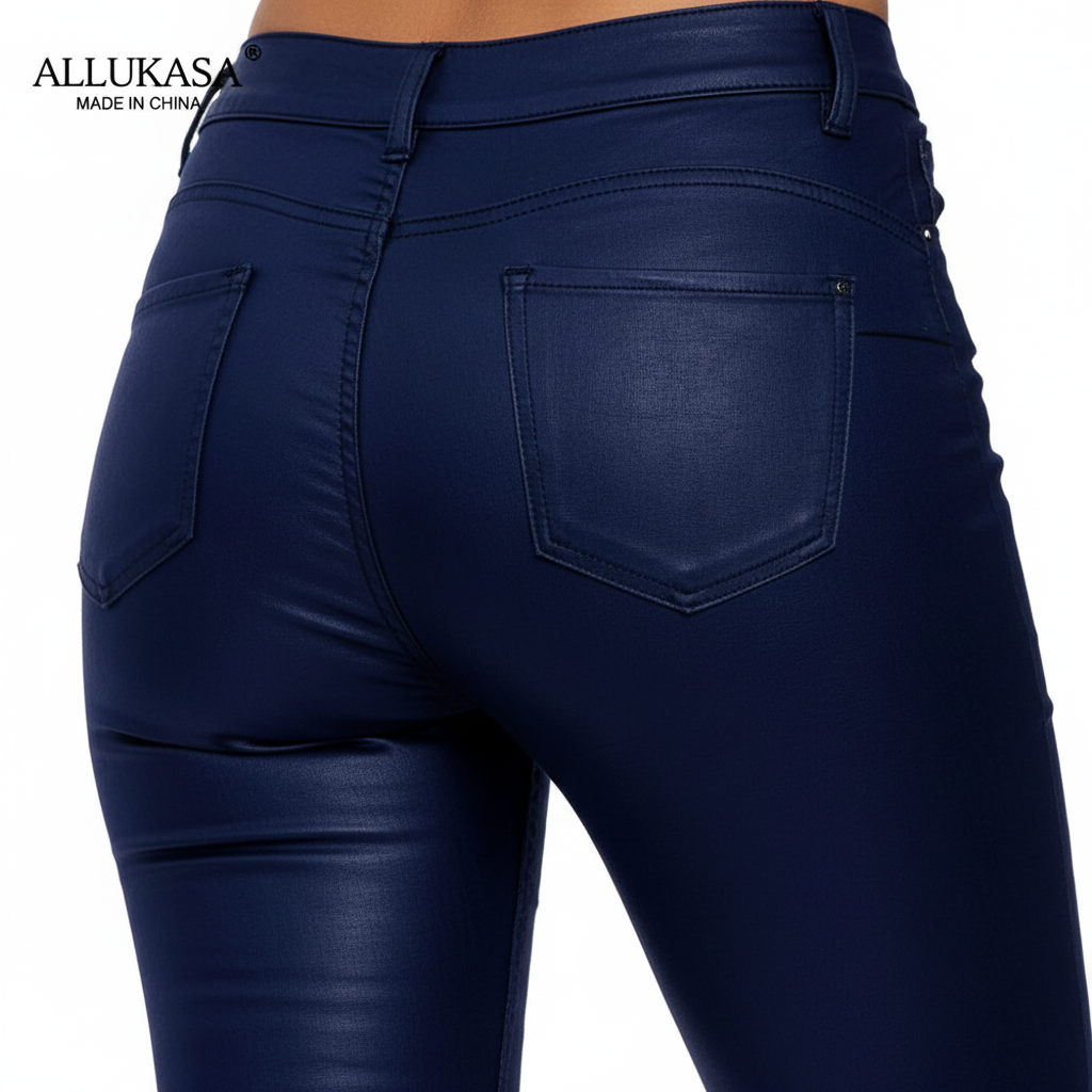 High-Waisted Leather Pants - Emilia