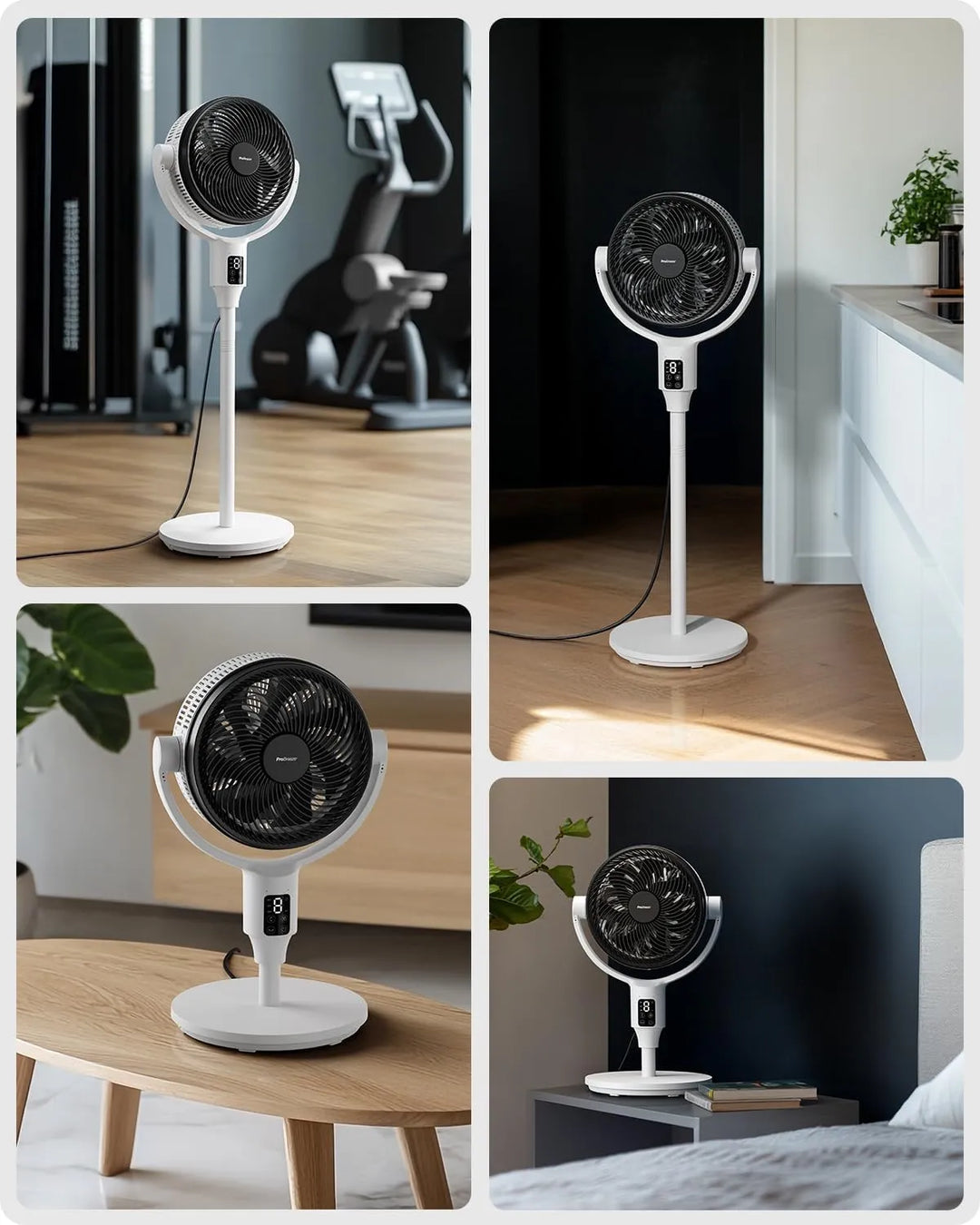 Height-Adjustable Modern Table Fan - Breeziq
