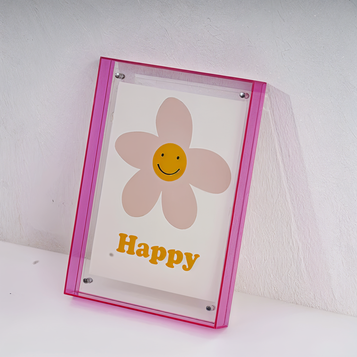 VividAcryl – 80s-Style Neon Acrylic Photo Frames