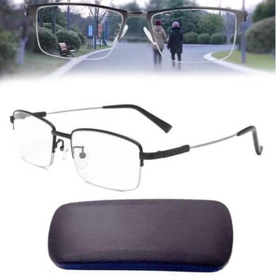 Smart Varifocal Glasses with Automatic Focus Adjustment and Blue Light Filter