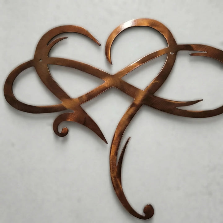Infinvora - Infinity Heart Metal Wall Sculpture