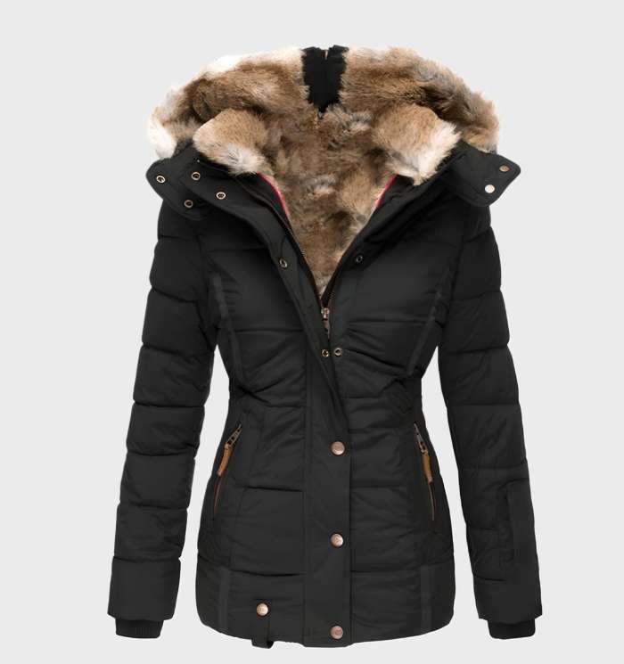 Slim-Fit Women's Winter Jacket with Hood - Aurora