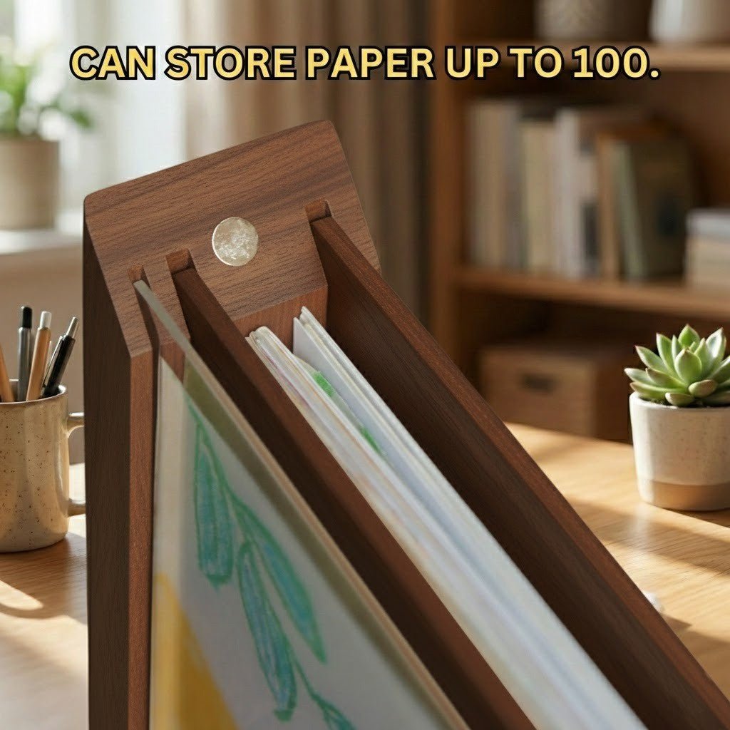 Kids' Art Frame with Storage for Artwork and Craft Projects