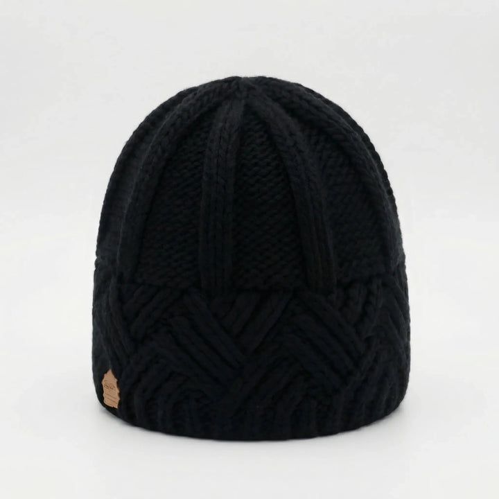 Knitova - Ribbed Knit Fold-Over Cuff Beanie