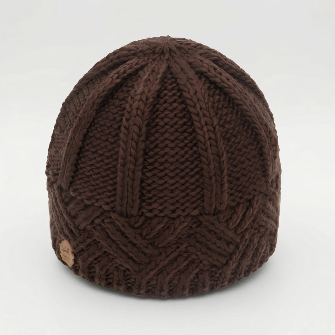Knitova - Ribbed Knit Fold-Over Cuff Beanie