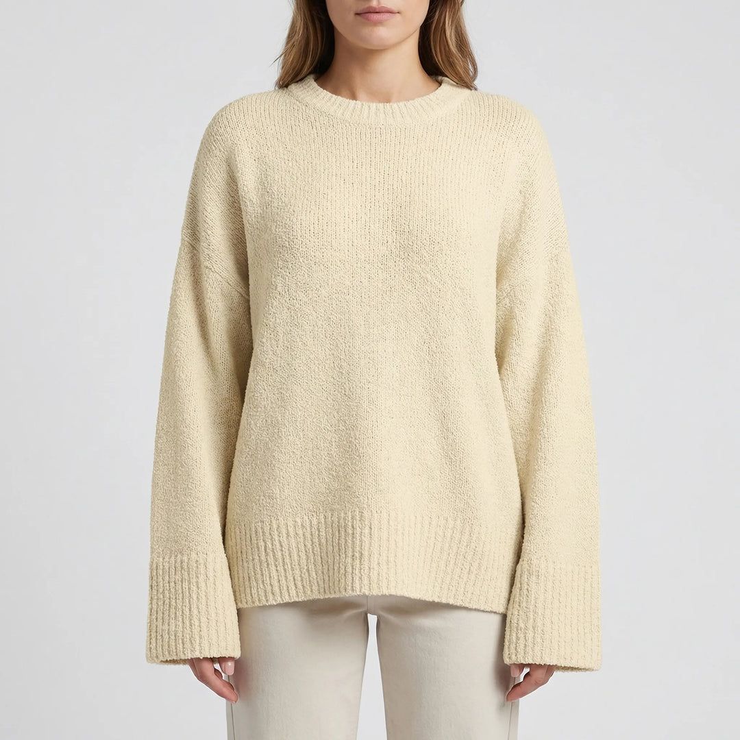 Knovelle - Oversized Chunky Knit Pullover Sweater