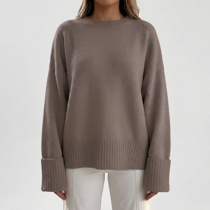 Knovelle - Oversized Chunky Knit Pullover Sweater