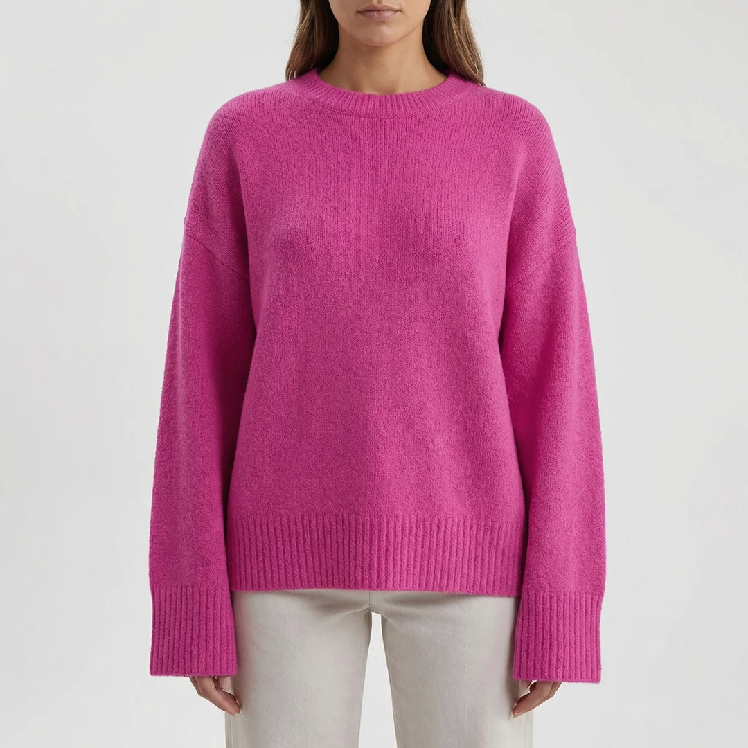 Knovelle - Oversized Chunky Knit Pullover Sweater