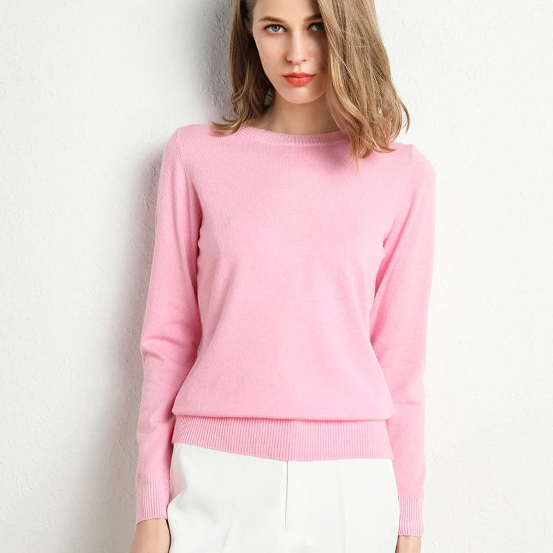 Long-Sleeved Crew-Neck Sweater - Katrin