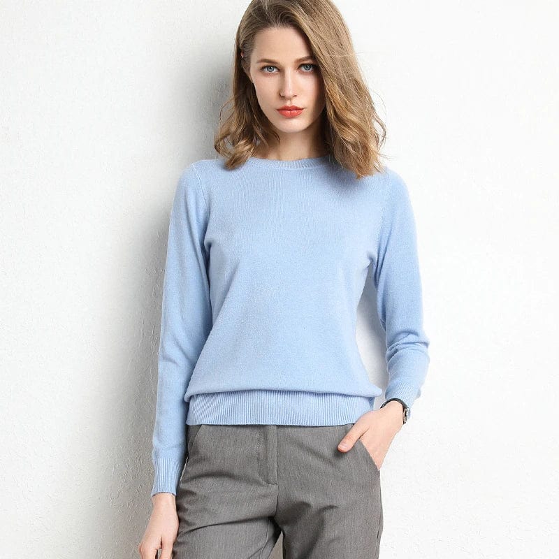 Long-Sleeved Crew-Neck Sweater - Katrin