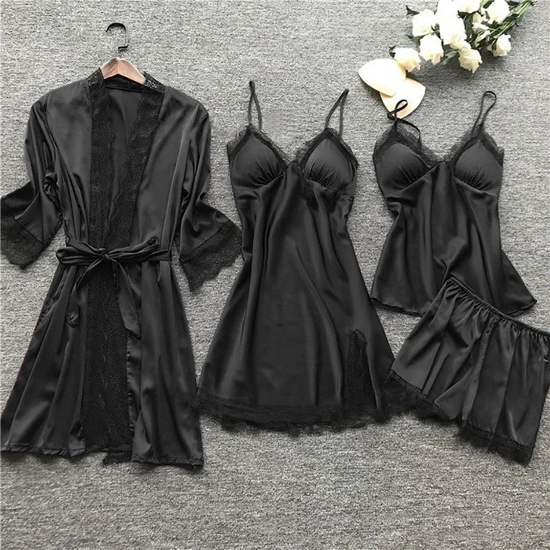 Luxurious Satin Pajama Set – Luna