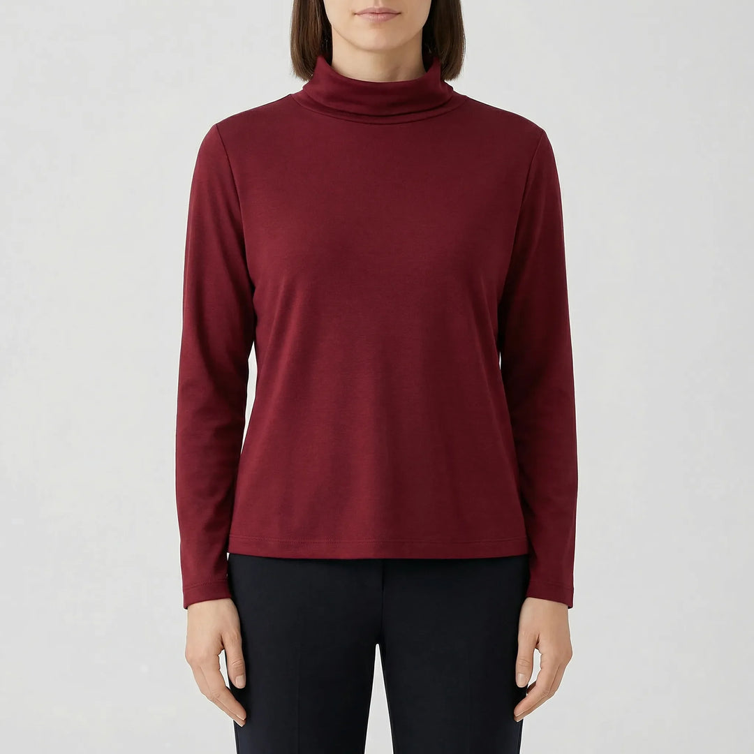 Lapelux - Half Turtleneck Relaxed Fit Top